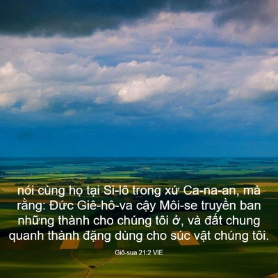 Picture 03 - Giô-sua 21:2 VIE - nói cùng họ tại Si-lô trong xứ Ca-na-an, - Bible Verse Picture