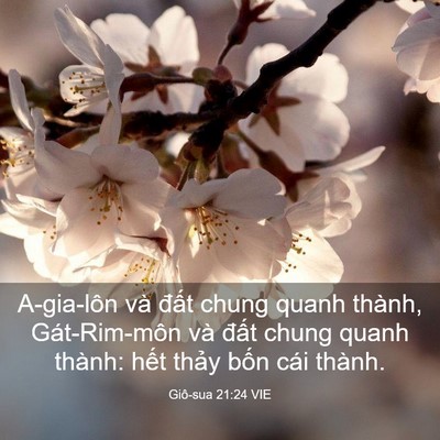 Picture 03 - Giô-sua 21:24 VIE - A-gia-lôn và đất chung quanh thành, - Bible Verse Picture