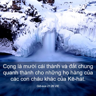 Picture 03 - Giô-sua 21:26 VIE - Cọng là mười cái thành và đất chung - Bible Verse Picture