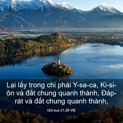 Picture 03 - Giô-sua 21:28 VIE - Lại lấy trong chi phái Y-sa-ca, Ki-si-ôn - Bible Verse Picture
