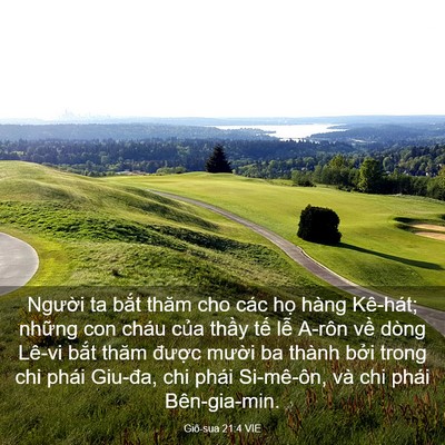 Picture 03 - Giô-sua 21:4 VIE - Người ta bắt thăm cho các họ hàng - Bible Verse Picture