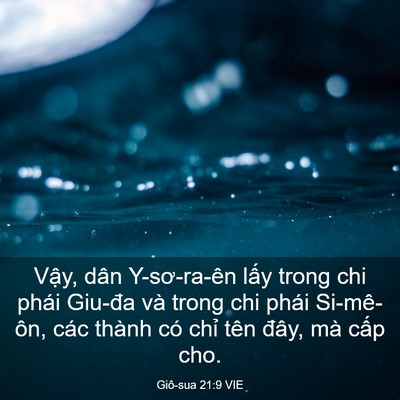 Picture 03 - Giô-sua 21:9 VIE - Vậy, dân Y-sơ-ra-ên lấy trong chi phái - Bible Verse Picture
