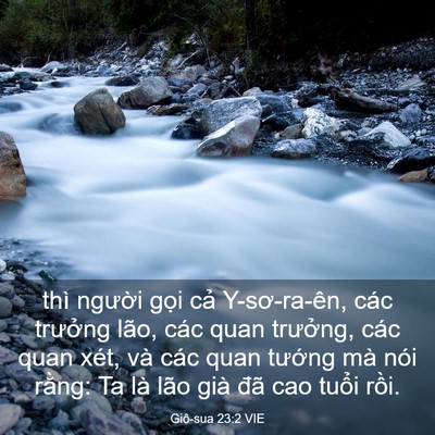 Picture 03 - Giô-sua 23:2 VIE - thì người gọi cả Y-sơ-ra-ên, các - Bible Verse Picture