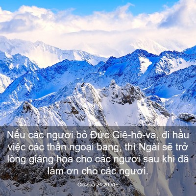 Picture 03 - Giô-sua 24:20 VIE - Nếu các ngươi bỏ Đức Giê-hô-va, đi - Bible Verse Picture