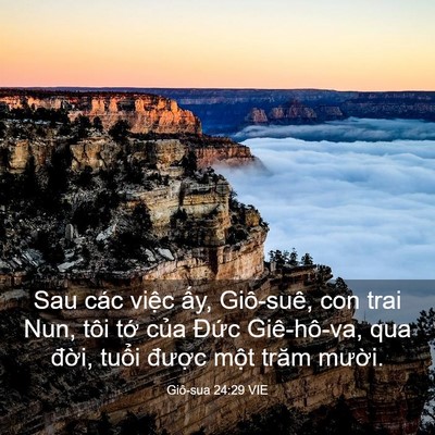 Picture 03 - Giô-sua 24:29 VIE - Sau các việc ấy, Giô-suê, con trai Nun, - Bible Verse Picture