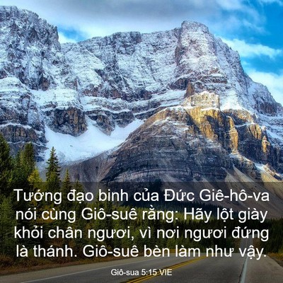 Picture 03 - Giô-sua 5:15 VIE - Tướng đạo binh của Đức Giê-hô-va - Bible Verse Picture