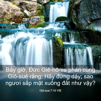 Picture 03 - Giô-sua 7:10 VIE - Bấy giờ, Đức Giê-hô-va phán cùng - Bible Verse Picture