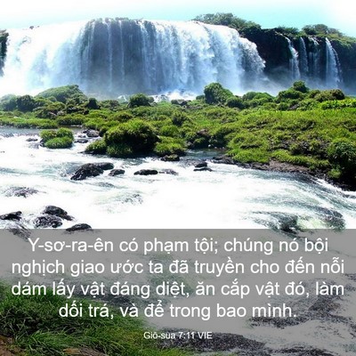 Picture 03 - Giô-sua 7:11 VIE - Y-sơ-ra-ên có phạm tội; chúng nó bội - Bible Verse Picture