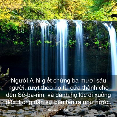 Picture 03 - Giô-sua 7:5 VIE - Người A-hi giết chừng ba mươi sáu - Bible Verse Picture