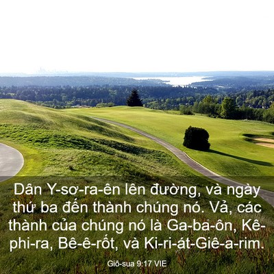 Picture 03 - Giô-sua 9:17 VIE - Dân Y-sơ-ra-ên lên đường, và ngày thứ - Bible Verse Picture