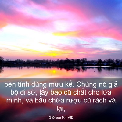 Picture 03 - Giô-sua 9:4 VIE - bèn tính dùng mưu kế. Chúng nó giả bộ - Bible Verse Picture
