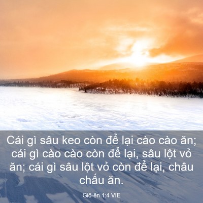 Picture 03 - Giô-ên 1:4 VIE - Cái gì sâu keo còn để lại cào cào ăn; - Bible Verse Picture