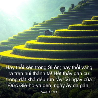 Picture 03 - Giô-ên 2:1 VIE - Hãy thổi kèn trong Si-ôn; hãy thổi vang - Bible Verse Picture