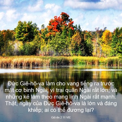 Picture 03 - Giô-ên 2:11 VIE - Đức Giê-hô-va làm cho vang tiếng ra - Bible Verse Picture