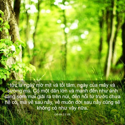 Picture 03 - Giô-ên 2:2 VIE - tức là ngày mờ mịt và tối tăm, ngày - Bible Verse Picture