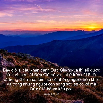 Picture 03 - Giô-ên 2:32 VIE - Bấy giờ ai cầu khẩn danh Đức - Bible Verse Picture