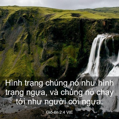Picture 03 - Giô-ên 2:4 VIE - Hình trạng chúng nó như hình trạng - Bible Verse Picture