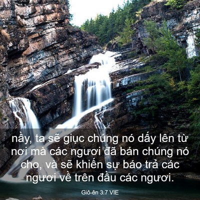 Picture 03 - Giô-ên 3:7 VIE - nầy, ta sẽ giục chúng nó dấy lên từ - Bible Verse Picture
