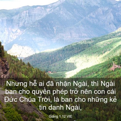 Picture 03 - Giăng 1:12 VIE - Nhưng hễ ai đã nhận Ngài, thì Ngài ban - Bible Verse Picture