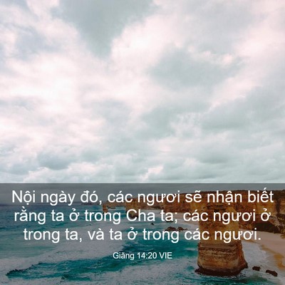 Picture 03 - Giăng 14:20 VIE - Nội ngày đó, các ngươi sẽ nhận biết - Bible Verse Picture