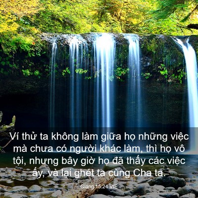 Picture 03 - Giăng 15:24 VIE - Ví thử ta không làm giữa họ những - Bible Verse Picture
