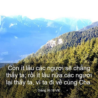 Picture 03 - Giăng 16:16 VIE - Còn ít lâu các ngươi sẽ chẳng thấy - Bible Verse Picture