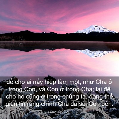 Picture 03 - Giăng 17:21 VIE - để cho ai nấy hiệp làm một, như Cha - Bible Verse Picture