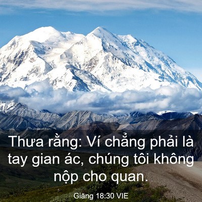 Picture 03 - Giăng 18:30 VIE - Thưa rằng: Ví chẳng phải là tay gian - Bible Verse Picture