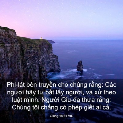 Picture 03 - Giăng 18:31 VIE - Phi-lát bèn truyền cho chúng rằng: Các - Bible Verse Picture