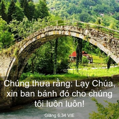 Picture 03 - Giăng 6:34 VIE - Chúng thưa rằng: Lạy Chúa, xin ban bánh - Bible Verse Picture