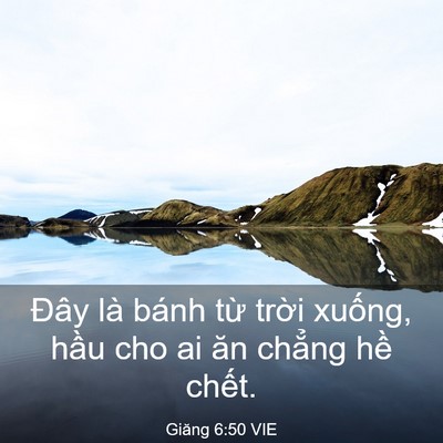 Picture 03 - Giăng 6:50 VIE - Đây là bánh từ trời xuống, hầu cho ai - Bible Verse Picture
