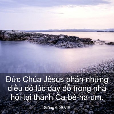 Picture 03 - Giăng 6:59 VIE - Đức Chúa Jêsus phán những điều đó - Bible Verse Picture