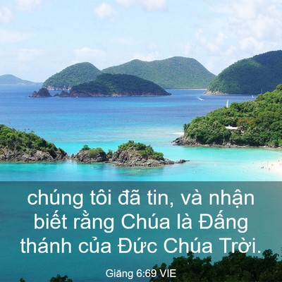 Picture 03 - Giăng 6:69 VIE - chúng tôi đã tin, và nhận biết rằng - Bible Verse Picture