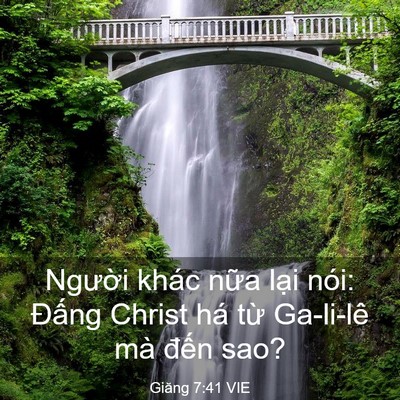 Picture 03 - Giăng 7:41 VIE - Người khác nữa lại nói: Đấng Christ - Bible Verse Picture