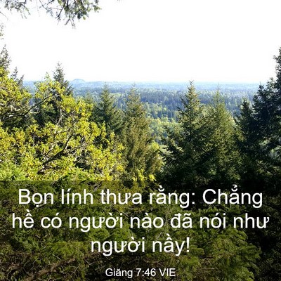 Picture 03 - Giăng 7:46 VIE - Bọn lính thưa rằng: Chẳng hề có - Bible Verse Picture
