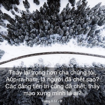 Picture 03 - Giăng 8:53 VIE - Thầy lại trọng hơn cha chúng tôi, - Bible Verse Picture