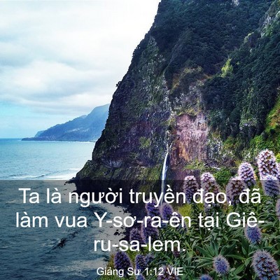 Picture 03 - Giảng Sư 1:12 VIE - Ta là người truyền đạo, đã làm vua - Bible Verse Picture