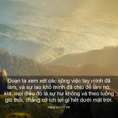 Picture 03 - Giảng Sư 2:11 VIE - Đoạn ta xem xét các công việc tay mình - Bible Verse Picture