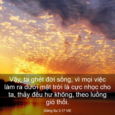Picture 03 - Giảng Sư 2:17 VIE - Vậy, ta ghét đời sống, vì mọi việc - Bible Verse Picture