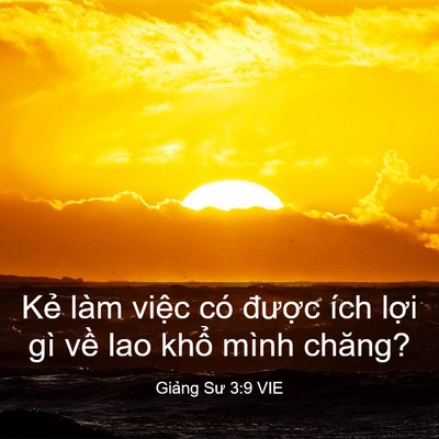 Picture 03 - Giảng Sư 3:9 VIE - Kẻ làm việc có được ích lợi gì về - Bible Verse Picture