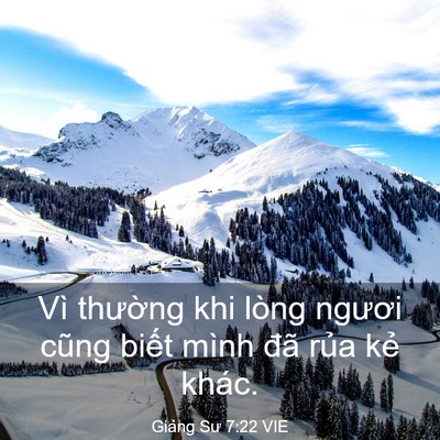 Picture 03 - Giảng Sư 7:22 VIE - Vì thường khi lòng ngươi cũng biết - Bible Verse Picture