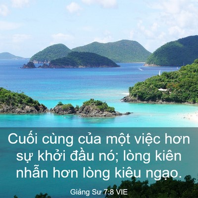 Picture 03 - Giảng Sư 7:8 VIE - Cuối cùng của một việc hơn sự khởi - Bible Verse Picture