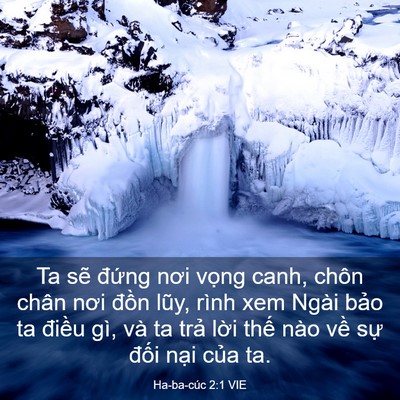 Picture 03 - Ha-ba-cúc 2:1 VIE - Ta sẽ đứng nơi vọng canh, chôn chân - Bible Verse Picture