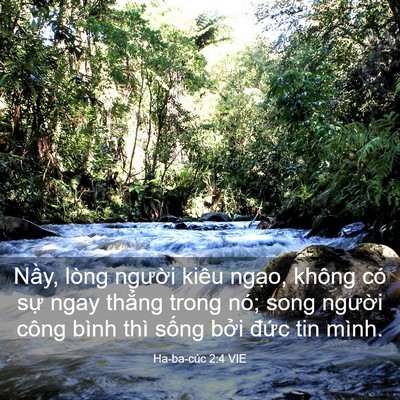 Picture 03 - Ha-ba-cúc 2:4 VIE - Nầy, lòng người kiêu ngạo, không có - Bible Verse Picture