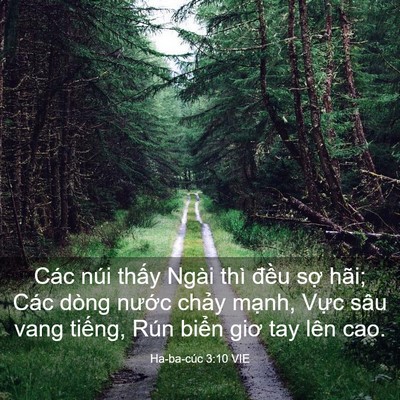 Picture 03 - Ha-ba-cúc 3:10 VIE - Các núi thấy Ngài thì đều sợ hãi; - Bible Verse Picture