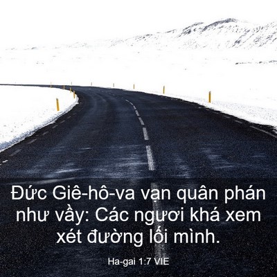 Picture 03 - Ha-gai 1:7 VIE - Đức Giê-hô-va vạn quân phán như vầy: - Bible Verse Picture