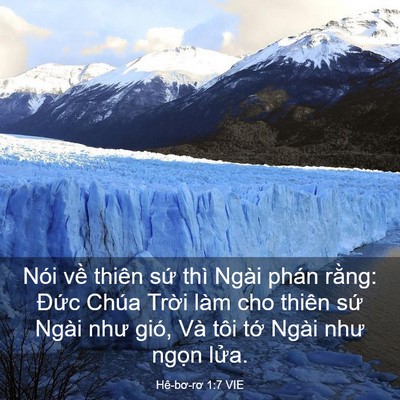 Picture 03 - Hê-bơ-rơ 1:7 VIE - Nói về thiên sứ thì Ngài phán rằng: - Bible Verse Picture