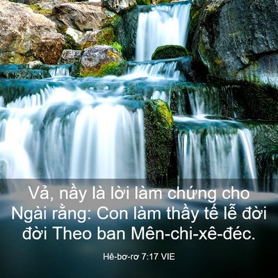 Picture 03 - Hê-bơ-rơ 7:17 VIE - Vả, nầy là lời làm chứng cho Ngài - Bible Verse Picture