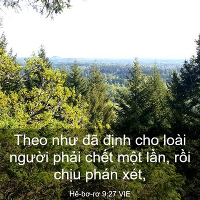 Picture 03 - Hê-bơ-rơ 9:27 VIE - Theo như đã định cho loài người phải - Bible Verse Picture