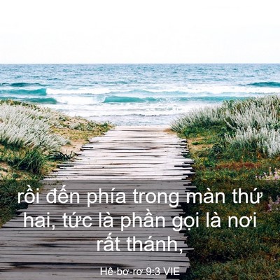 Picture 03 - Hê-bơ-rơ 9:3 VIE - rồi đến phía trong màn thứ hai, tức - Bible Verse Picture